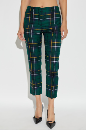 Alexander McQueen Plaid trousers