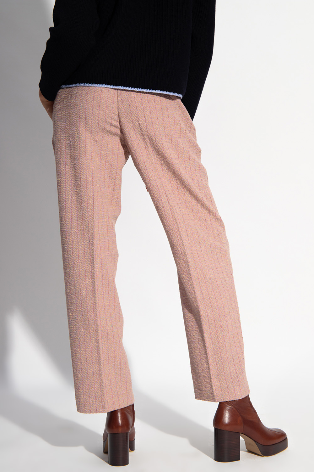 Forte Forte Pleat-front ankle-length trousers