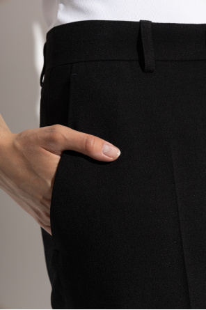 Balenciaga Spodnie z rozszerzanymi nogawkami w kant