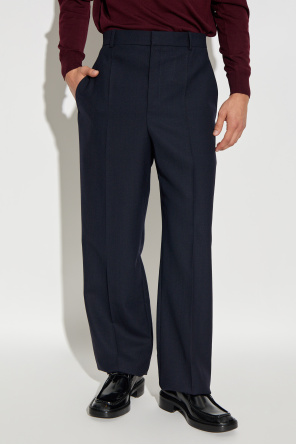 Saint Laurent Wool pleated trousers