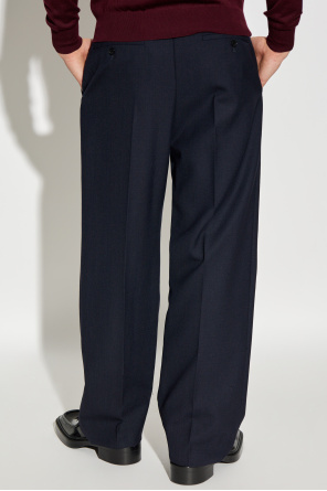 Saint Laurent Wool pleated trousers