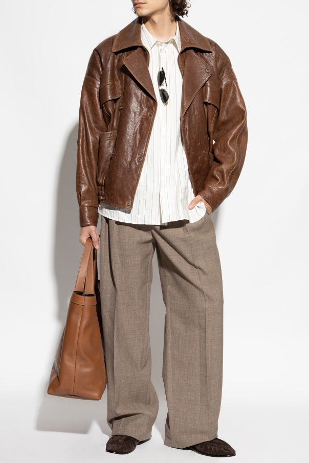 Saint Laurent Wollhose mit Bügelfalte