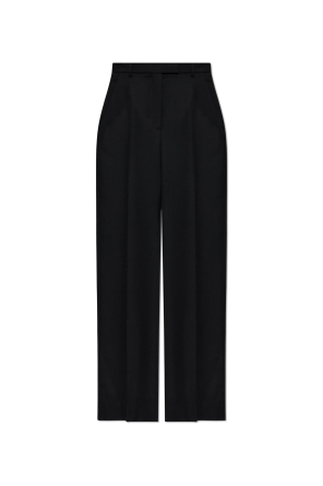 Wool pleated trousers od Alexander McQueen