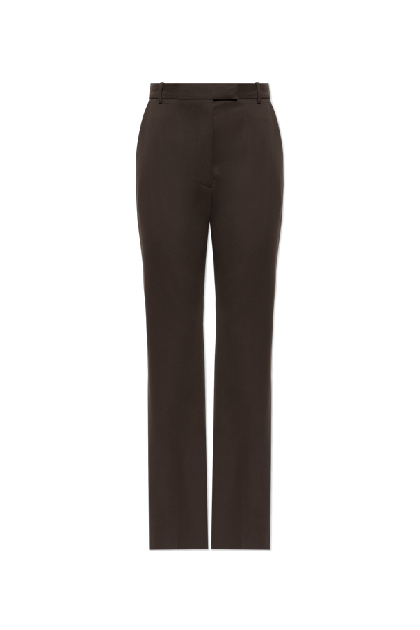 Wool pleated trousers od Alexander McQueen