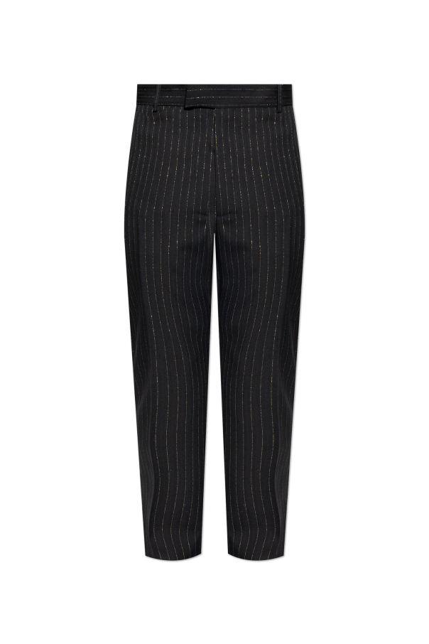 Wool trousers with Lurex thread od Alexander McQueen