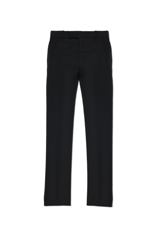 Wool pleated trousers od Alexander McQueen