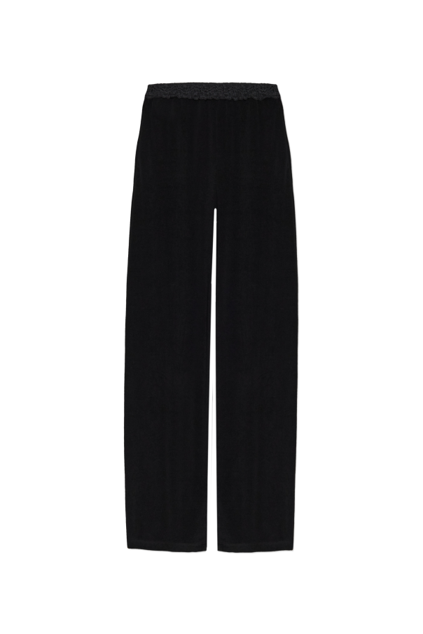 Trousers with lace insert od Balenciaga