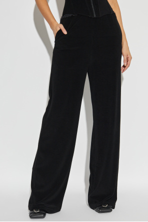 Balenciaga Hose mit Spitzenbesatz