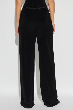 Balenciaga Hose mit Spitzenbesatz