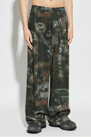 Balenciaga Loose-fit printed trousers