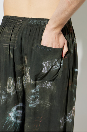 Balenciaga Loose-fit printed trousers