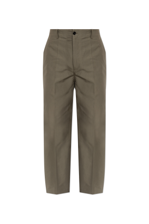 Loose-fit cotton trousers