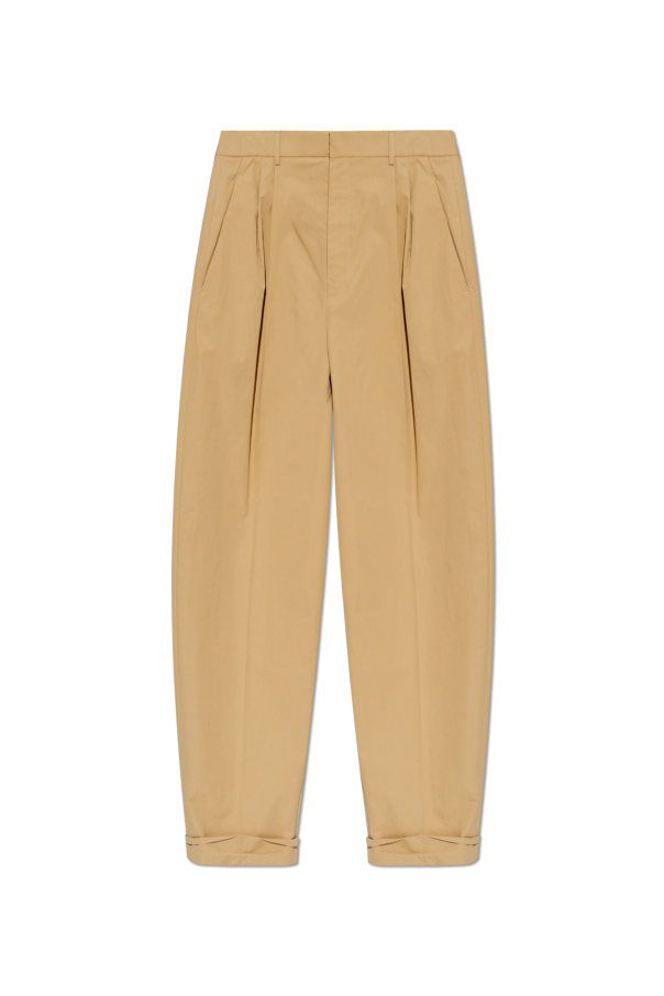 Cotton pleated trousers od Saint Laurent