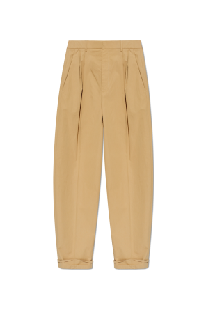 Cotton pants with pleats od Saint Laurent