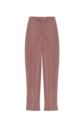 Creased trousers