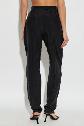 Saint Laurent Silk pleated trousers