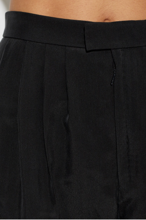 Saint Laurent Silk pleated trousers