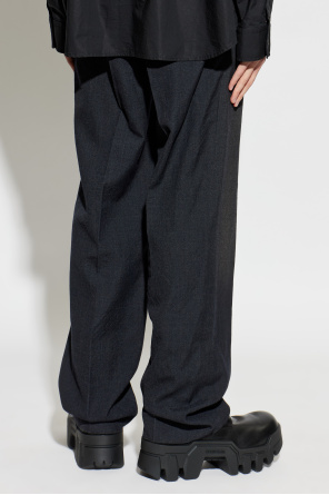 Balenciaga Pantalones de lana con raya marcada