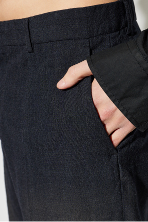 Balenciaga Pantalones de lana con raya marcada