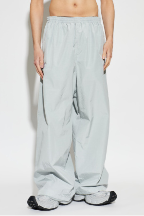 Balenciaga Calças de fato de treino com aplicação de logótipo