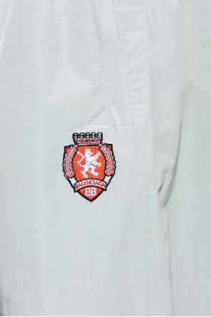 Balenciaga Calças de fato de treino com aplicação de logótipo