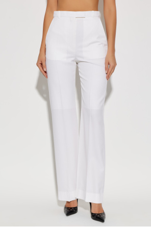 Alexander McQueen Wollhose mit Bügelfalte