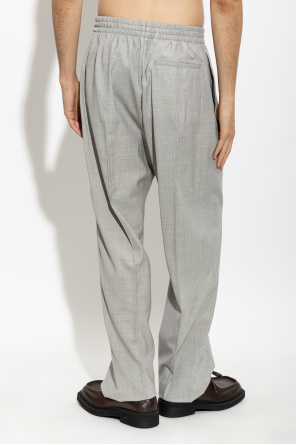 Bottega Veneta Pantalones de lana con raya marcada
