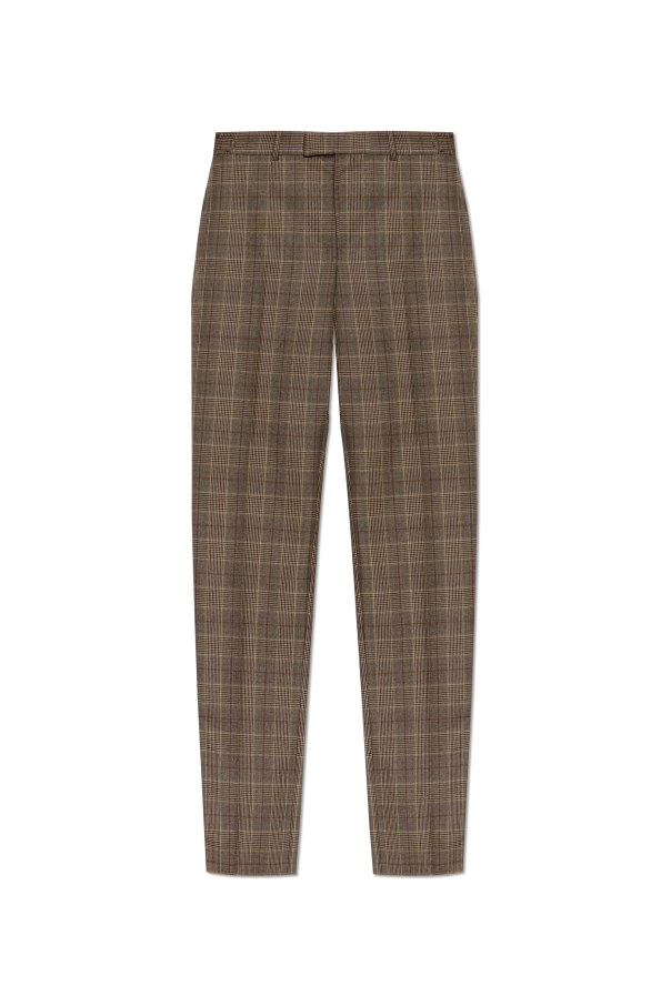 Wool plaid trousers od Alexander McQueen