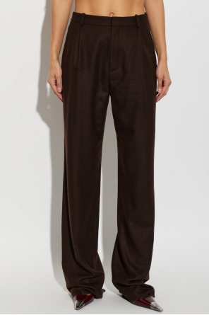 Saint Laurent Cashmere crease-leg trousers