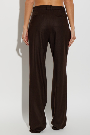 Saint Laurent Cashmere crease-leg trousers