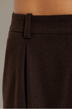Saint Laurent Cashmere crease-leg trousers