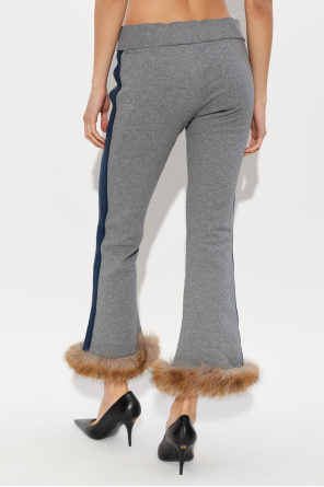 Balenciaga Sweatpants finished with faux fur