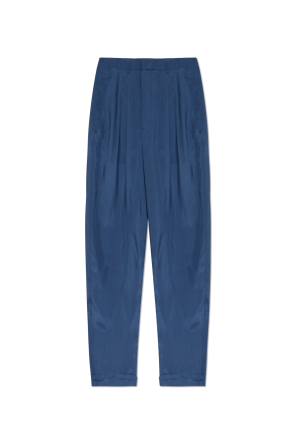 Pantalones de seda con pinzas