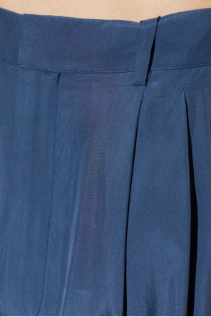 Saint Laurent Silk pleated trousers