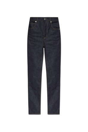 Jeans mit schmal zulaufenden Beinen