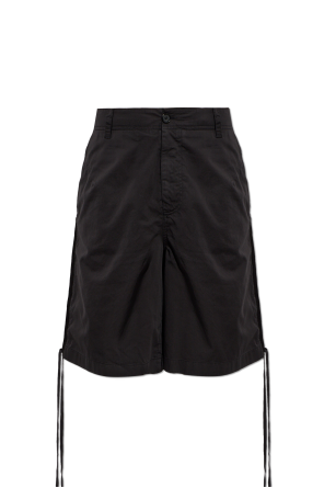 Shorts with side drawstrings
