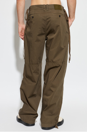 Alexander McQueen Pantalones ajustables con cordones