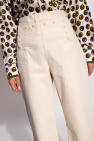 Tory Burch cream High-waisted jeans