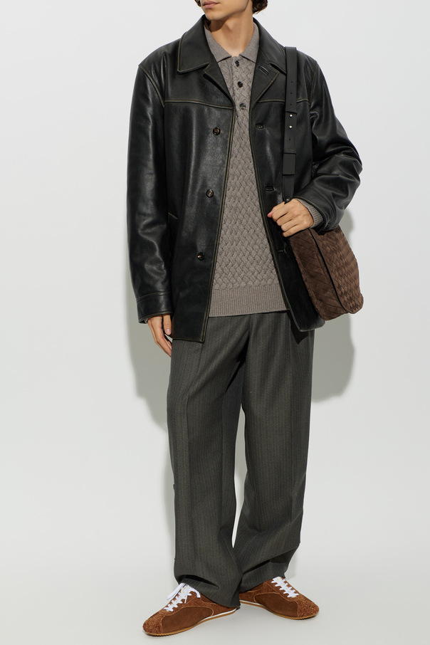 Bottega Veneta Pantalones cargo de lana