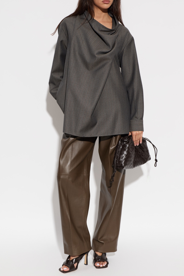 Bottega Veneta Skórzane spodnie