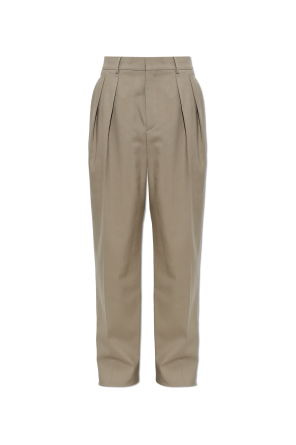 Pantalones de lana con pinzas