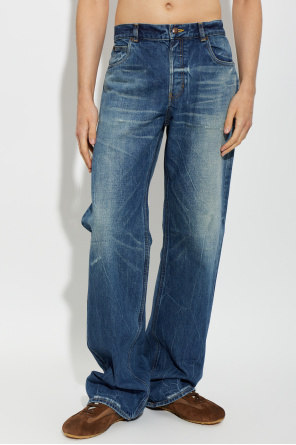 Alexander McQueen Jeans with vintage effect