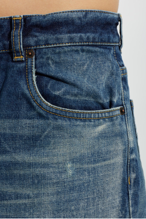 Alexander McQueen Jeans with vintage effect