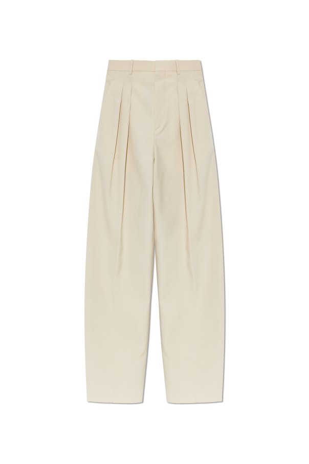 Wool trousers with pinstripe pattern od Bottega Veneta