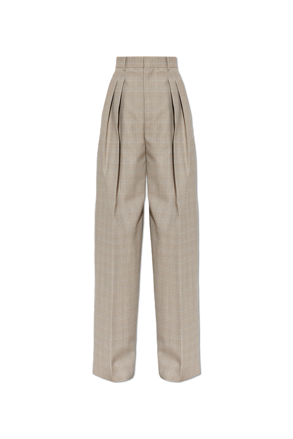Wool wide-leg pleated trousers od Bottega Veneta