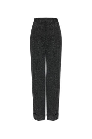 Wollhose mit Ziernähten an den Hosenbeinen