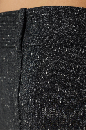 Alexander McQueen Wool trousers with pintuck detailing on the legs