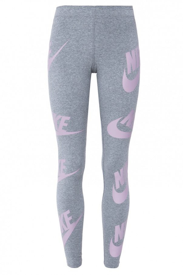 grey and pink nike leggings