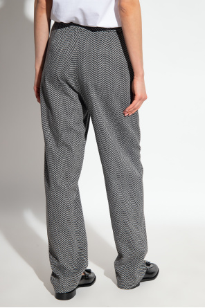 Emporio Armani Trousers with herringbone pattern
