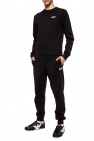 EA7 Emporio Armani BLACK Logo-printed sweatpants
